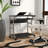 Lunde Metal Base Writing Desk-121262400