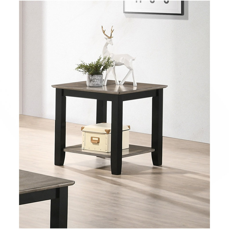 End Table With Open Shelf In