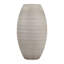 Grand vase décoratif en verre avec une texture subtile pour la décoration intérieure - Élégant vase de table contemporain pour arrangement floral - 13 po, gris-1662913987