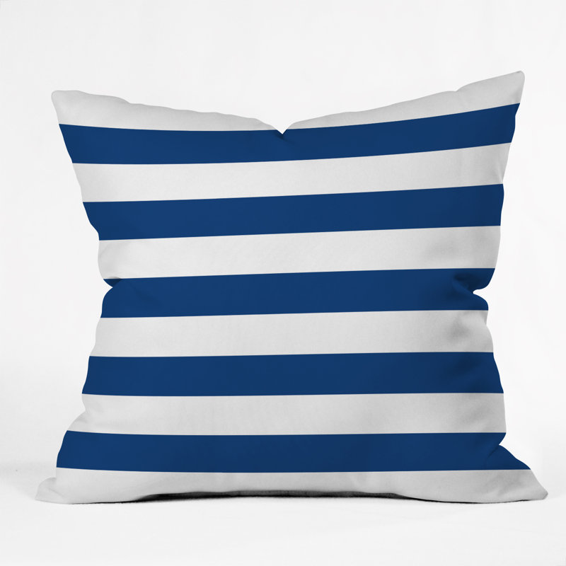 Coussin intérieur / extérieur Holli Zollinger, 18 po x 18 po, Marine