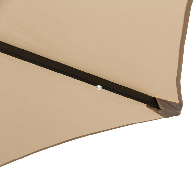 Breeann 267cm Tilt Market Parasol, White