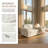 83" Modern Loveseat Sofa for Living Room with Round Arms, Piping Detail & Soft Corduroy-1081241412