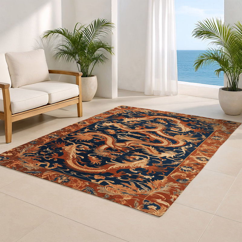 Tapis d'intérieur et d'extérieur brun français, Rectangulaire 3 pi x 5 pi