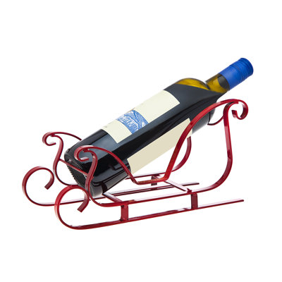 Sleigh 1 Bottle Tabletop Wine Bottle Rack