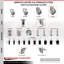 Ensemble de roulettes extensibles en polyuréthane pivotant-92142419-92142422