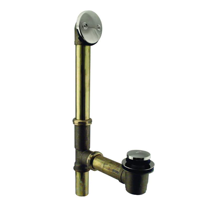 Drain de baignoire Tip Toe, Nickel poli