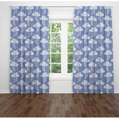Paire de rideaux obscurcissant en polyester Thornell
