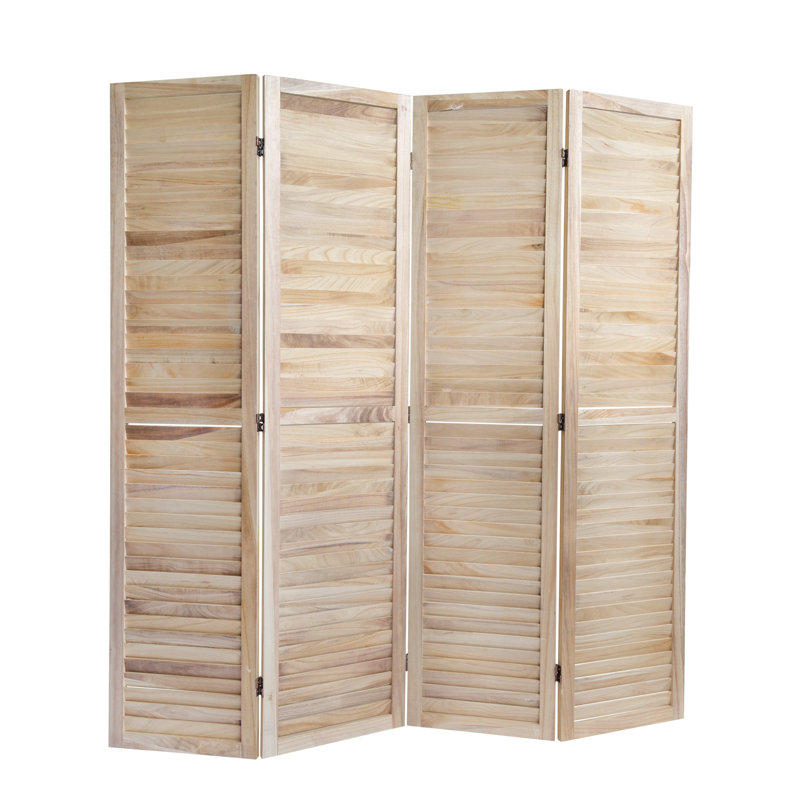 Room Divider Arianna Wooden Room Divider With 4 Panels