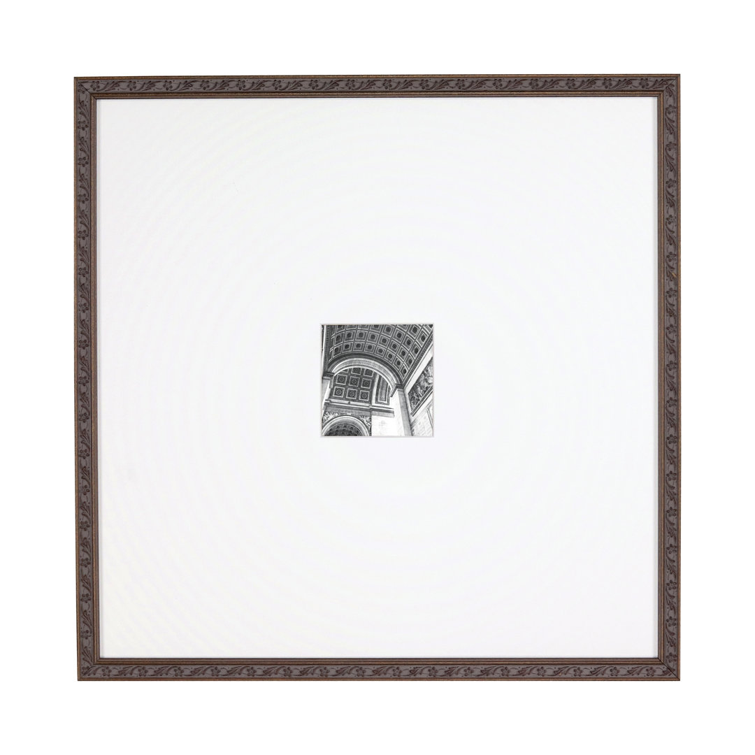 Gallery Wall Poplar Wood with Flower Decal 6 Frame Set Artistry Designs 