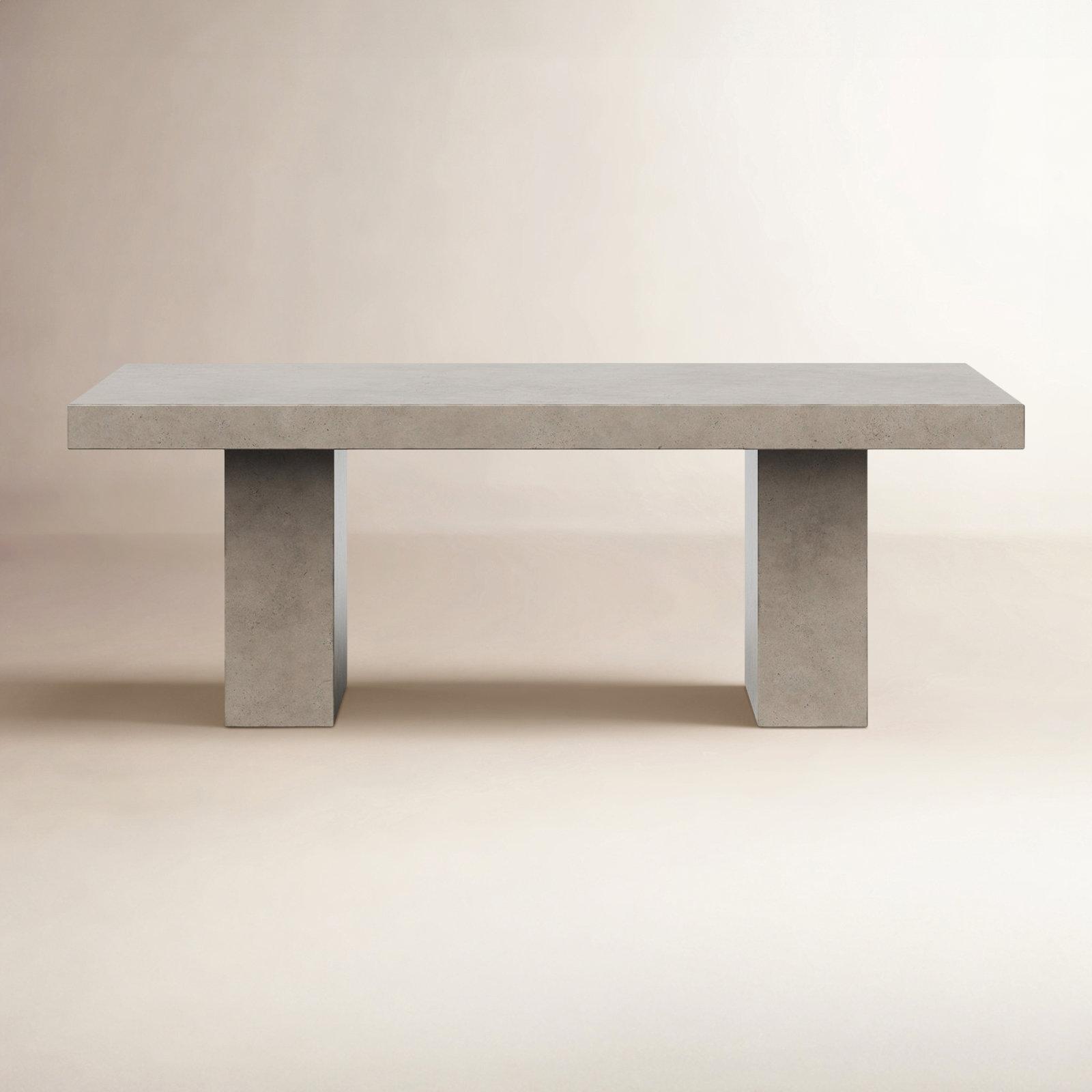 Kareen Pedestal Dining Table, Dark Gray, 82.75" L x 39.25" W, Standard Table (30.5" Height)