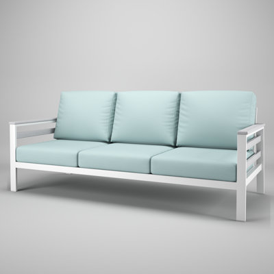 Townsend Metal Outdoor Sofa With Sunbrella Cushion by Forever Patio