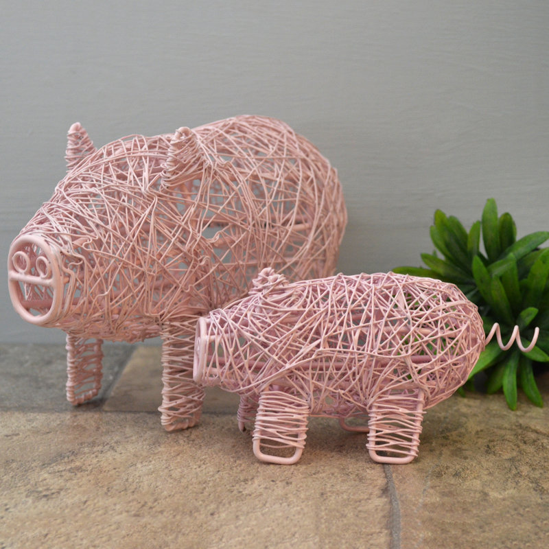 Ebner Animals Figurines & Sculptures, Pastel Pink