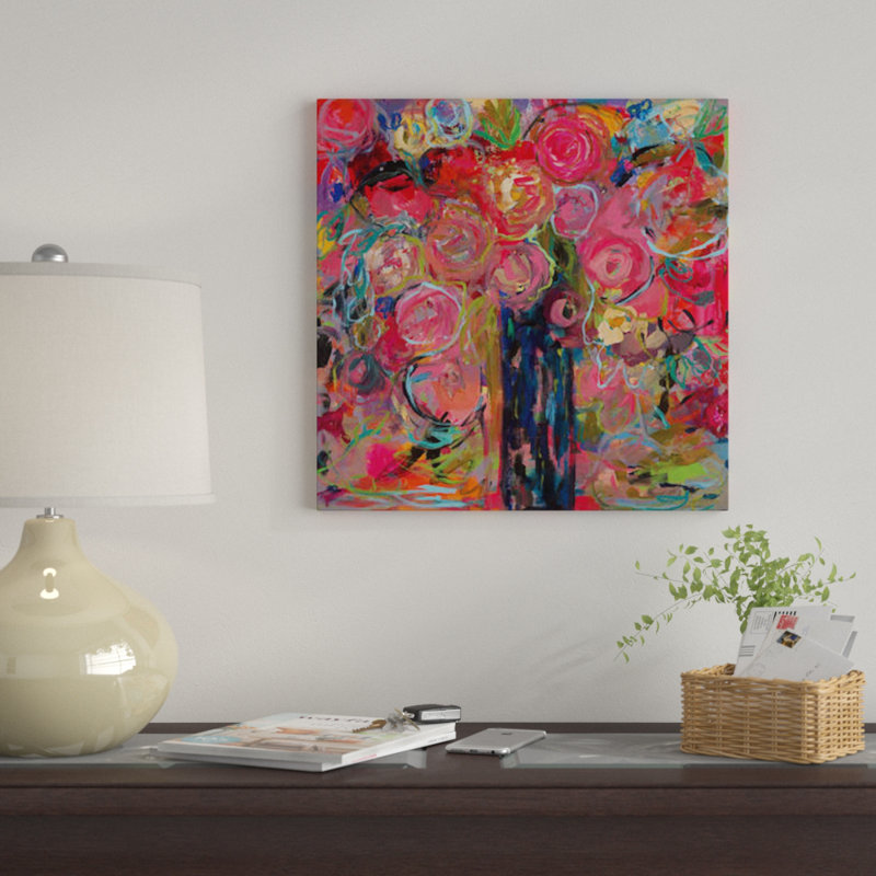 « release », impression sur toile, H 12 po x l 12 po x P 1,5 po, Toile tendue, Pas de tapis