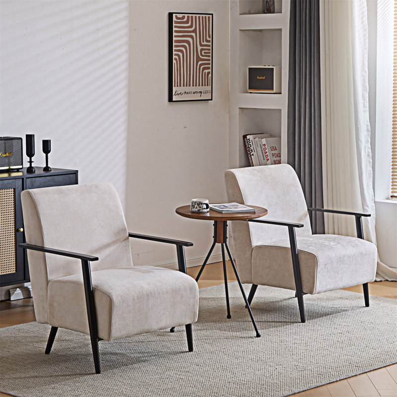 Méridienne Upholstery, ensemble de 2, Beige