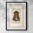 Vintage Sketch  -Framed Print