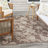 Rectangle Petroni Floral Polypropylene Indoor/Outdoor Area Rug in Brown/White-52635478