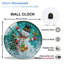 Horloge murale de Noël avec horloge murale 12 po