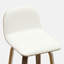 Tabouret de bar pivotant en noyer rembourré-755533872