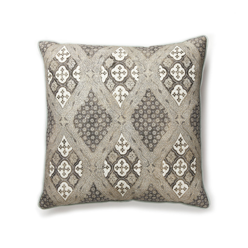 Pacifica Linen Square Pillow Cover & Insert, Truffle
