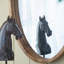Miroir mural 24 po x 36 po avec cadre en bois, miroir en bois de ferme pour console de salle de bain
