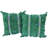 Striped Wool, Silk Throw Pillow