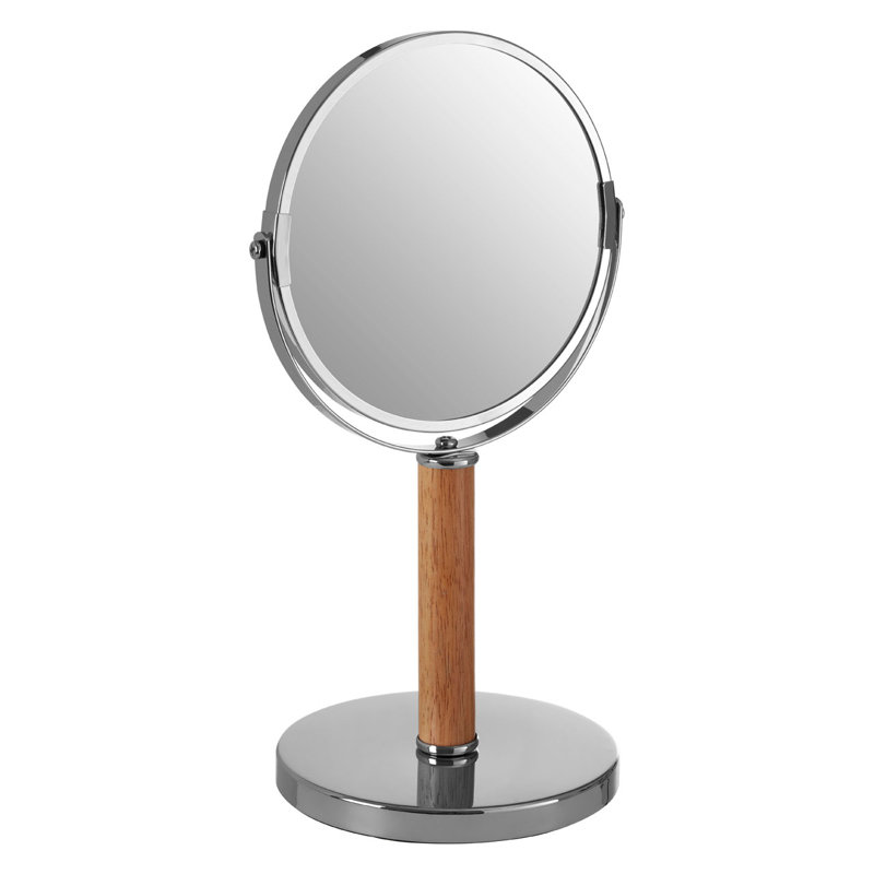 Solid Wood Flat Floor Mirror, Silver