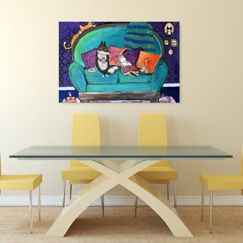 Reproduction d'art mural Cozy Pet, H 32 po x l 48 po