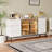 Buffet cabinet with storage, kitchen side panel storage room with doors and 3 drawers, pantry cabinet display rack, console