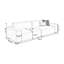 Canapé modulaire en polyester blanc crème-1483614663