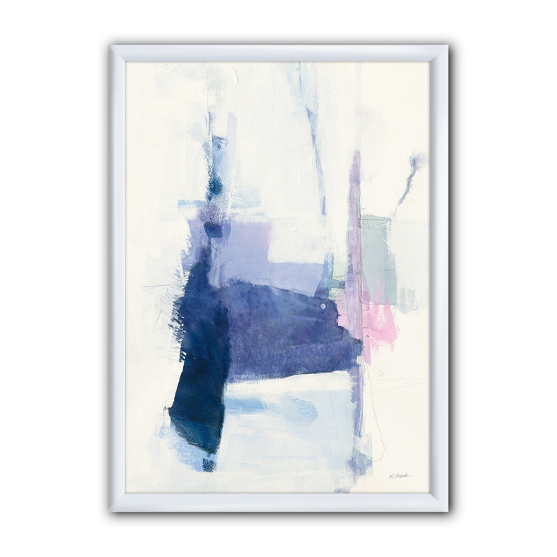 « blue interlude », reproduction d’art sur toile, H 20 po x l 12 po x P 1po, Cadre blanc