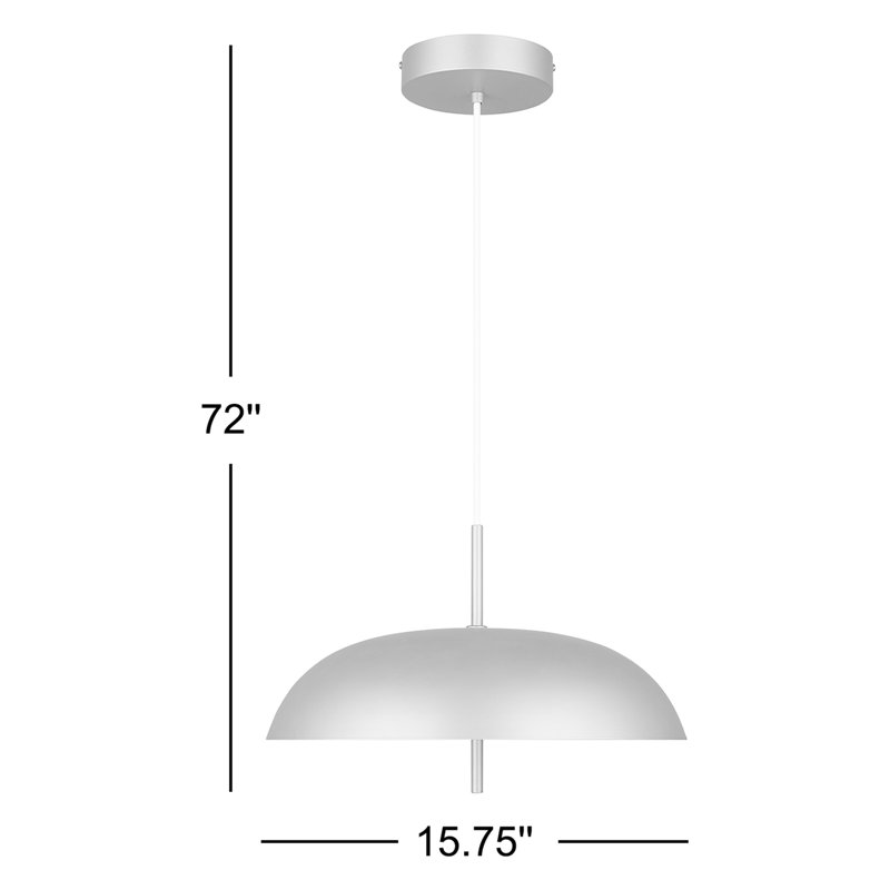 Luminaire suspendu en dôme à 1 lumière Brac, Or