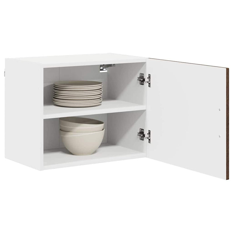 Vidaxl Kitchen Wall Cabinet Black 40 X 31 X 40 Cm Engineered Wood, Brown Oak, 40cm H x 50cm W x 31cm D