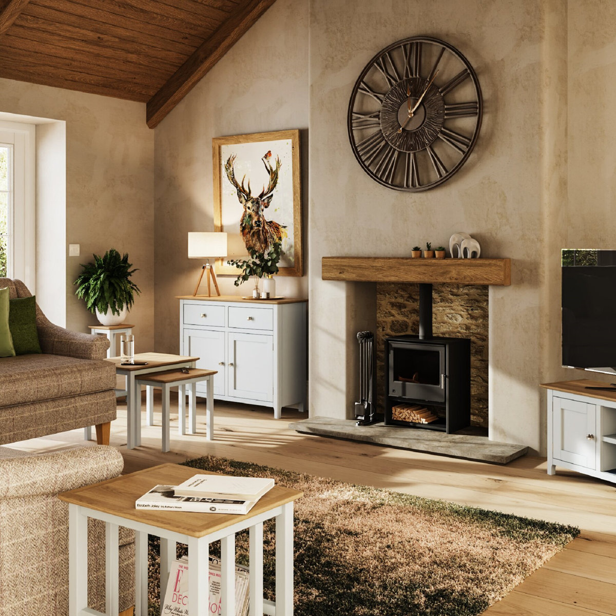 ClassicLiving Daris Magazine Rack / Turntable Stand With Vinyl Record ...