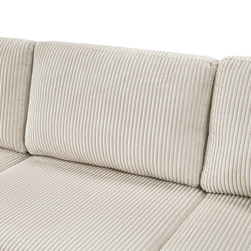 Canapé-lit modulaire convertible, Gris clair