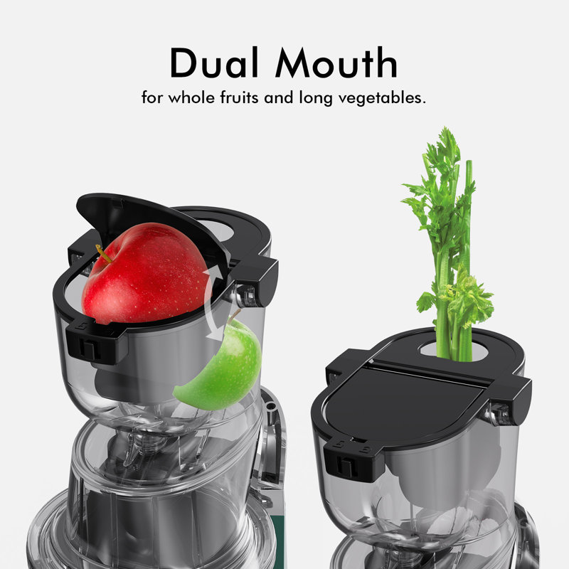 SiFENE Cold Press Juicer, 83mm Wide Mouth, High Yield, BPA-Free, Green