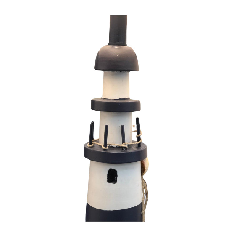 Siratro Lighthouse Blue/White Coastal USB Table Lamp (Set of 2) 