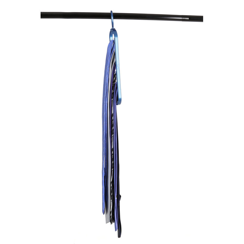 Plastic Hanging 12 - Hook Coat Rack, Blue