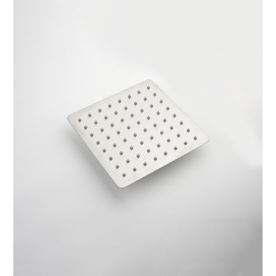 Pomme de douche à pluie ultra-mince en acier inoxydable 304 - Cascade haute avec buses autoportantes, enceinte complète, étapes d'installation sans effort, superbe douche à effet pluie, couverture de pluie, simple