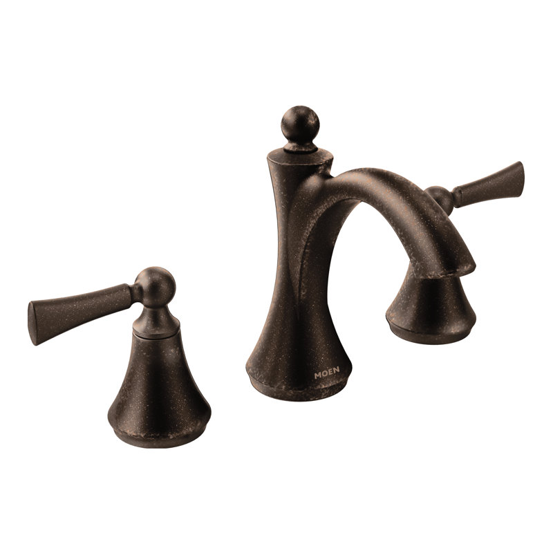 Robinet de salle de bain à entraxe avec ensemble de bonde Wynford, Bronze huilé