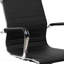 Fauteuil de direction noir à dossier moyen moderne