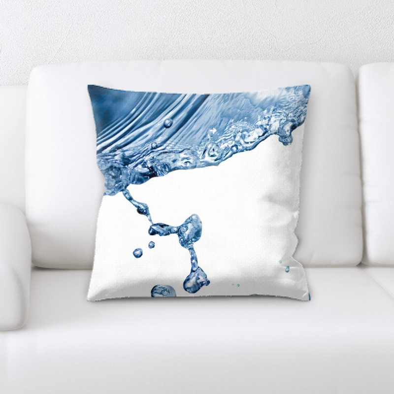 Coussin décoratif à éclaboussures