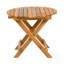 Table d'appoint extérieure pliable et réglable en bois d'acacia, parfaite pour la terrasse ou le jardin