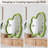 Irregular Shaped Decorative Wall Mirror with Velvet-Wrapped Frame-1392982018-1392982077