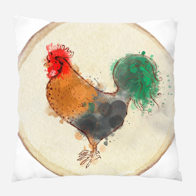  Coussin Chicken, Intérieur, Microsuède