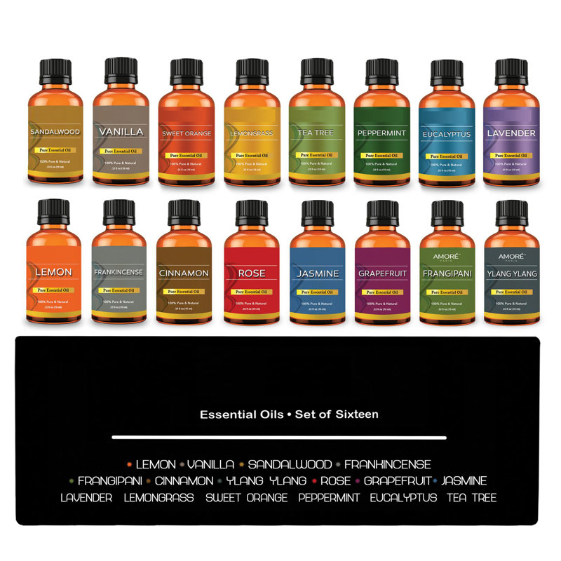 16-Piece Aromatherapy Essential Oils Set