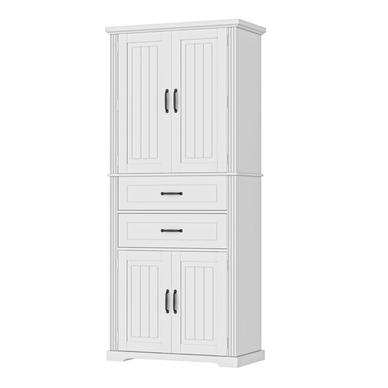 Armoire de rangement polyvalente en MDF de style moderne idéale pour la cuisine, la salle de bain et les espaces de vie