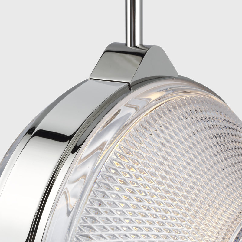 Copper Coast 1 - Light LED Pendant, Polished Nickel