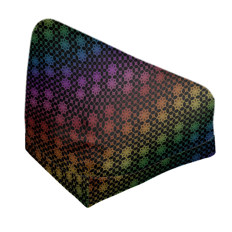 Fauteuil à billes standard & Leffel, H 86 po x l 27 po x P 43 po, Rembourrage poly, Rouge / Vert / Jaune