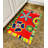 Floral Polyester Water Resistant Kitchen Mat