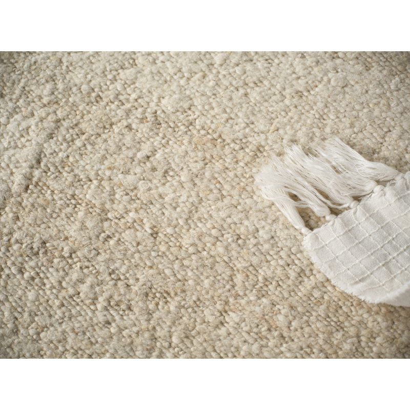 Sunstone flatweave Wool Ivory/Cream Area Rug, 14'X18'